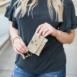 Leather & Cowhide Keychain Wallet
