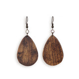 Wooden Teardrop Earrings