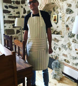 Greek Cotton Striped Apron