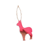 Rustic Llama Tree Ornament - 5/pack