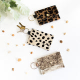 Leather & Cowhide Keychain Wallet