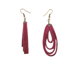Leather Loop Earrings | 8 Colors
