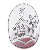 Nature Motif Tin Holiday Ornaments
