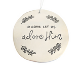 Round Tin Holiday Ornaments