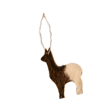 Rustic Llama Tree Ornament - 5/pack