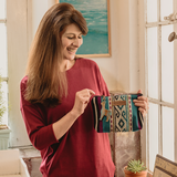 Woven Wool Makeup Pouch