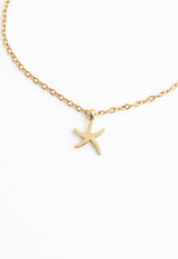 Community Gold Starfish Pendant Necklace Set