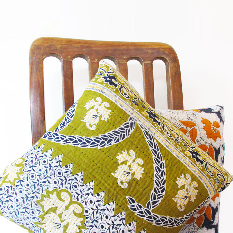 Kantha Pillow Covers, Multicolor