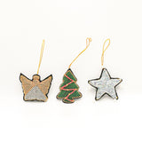 Merry Christmas Ornaments - 3/Pack